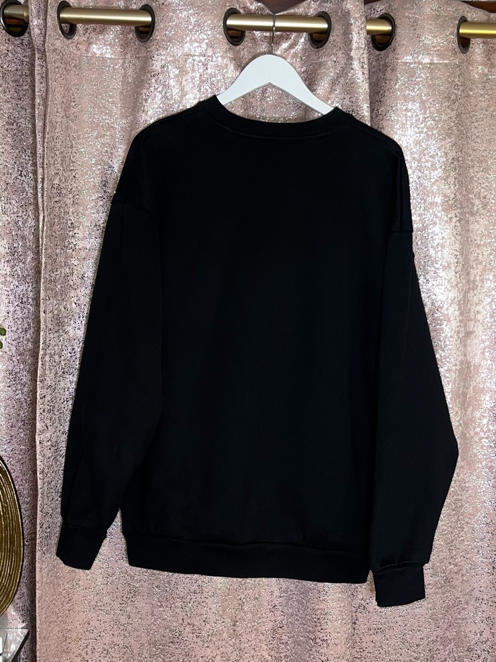 Dressed in LALA Black Simply Misunderstood Oversized Pullover - Picture 4 of 5